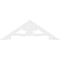Ekena Millwork Pitch Cornelia Architectural Grade PVC Gable Pediment, 48"W x 16"H x 1"P (8/12) GPP048X016X100CRN - alternate 3